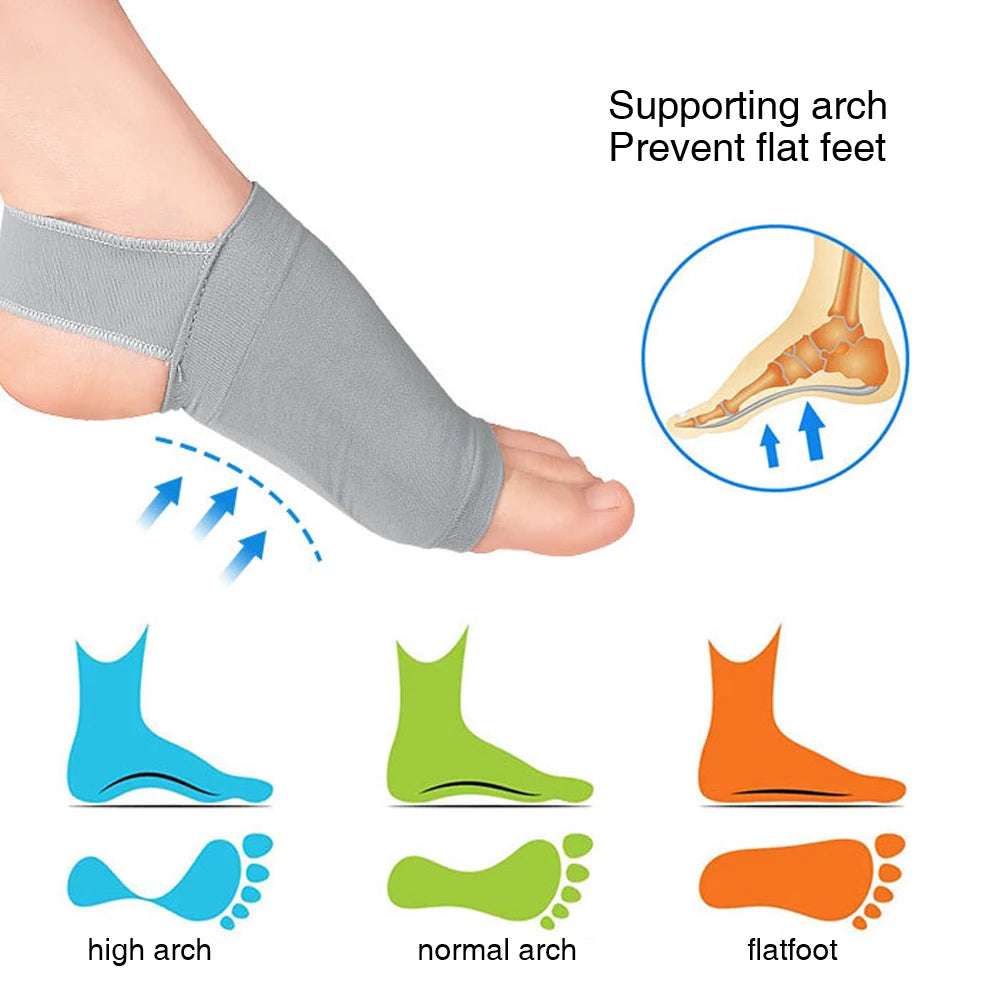 Flat Feet Relieve Pain Insoles Socks Pad
