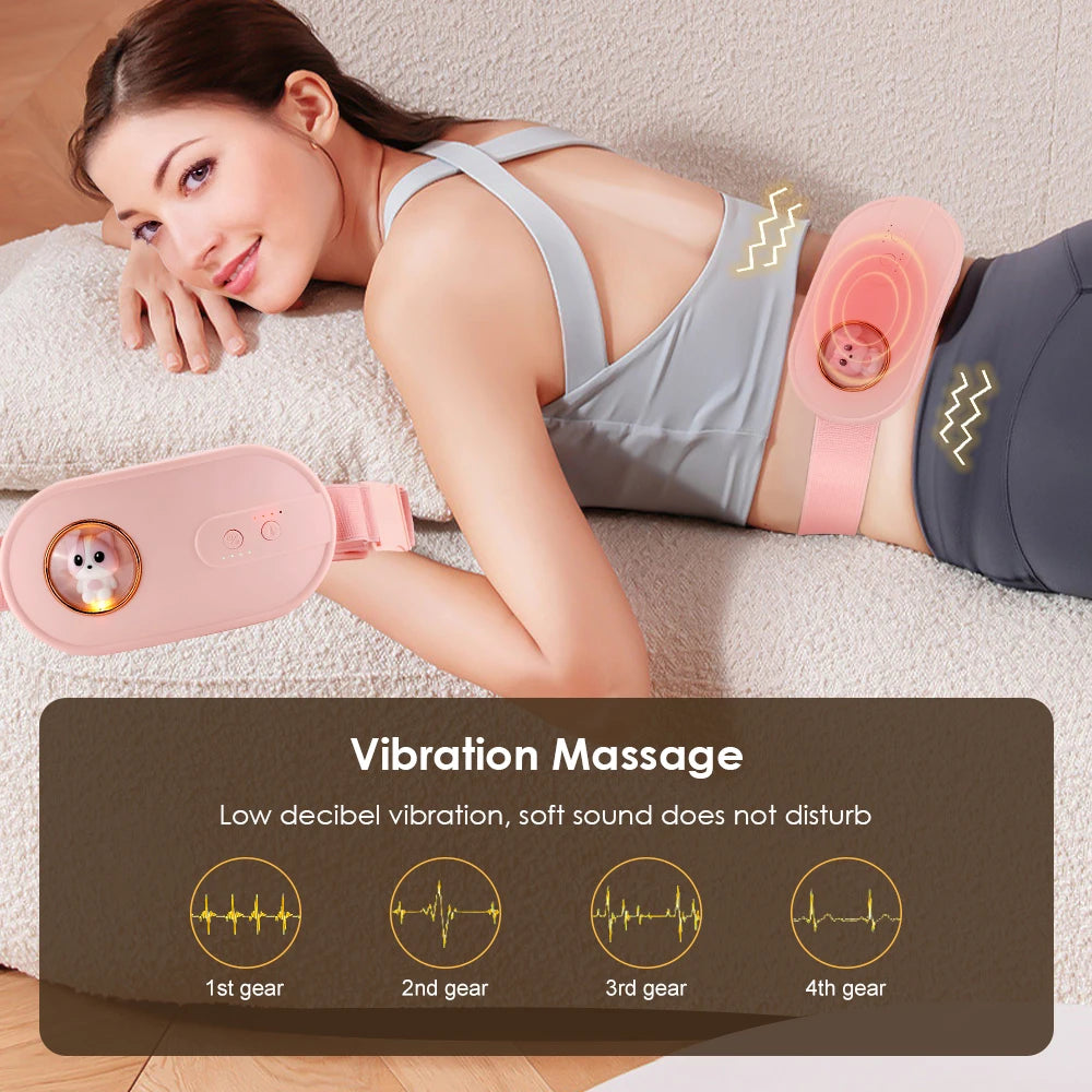 Relief Pain Waist Stomach Warm Vibrator