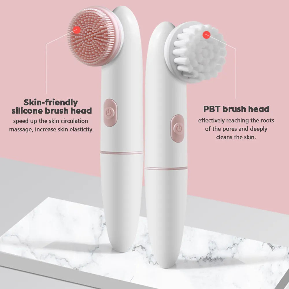 2 in 1 Electric Facial Cleansing Brush